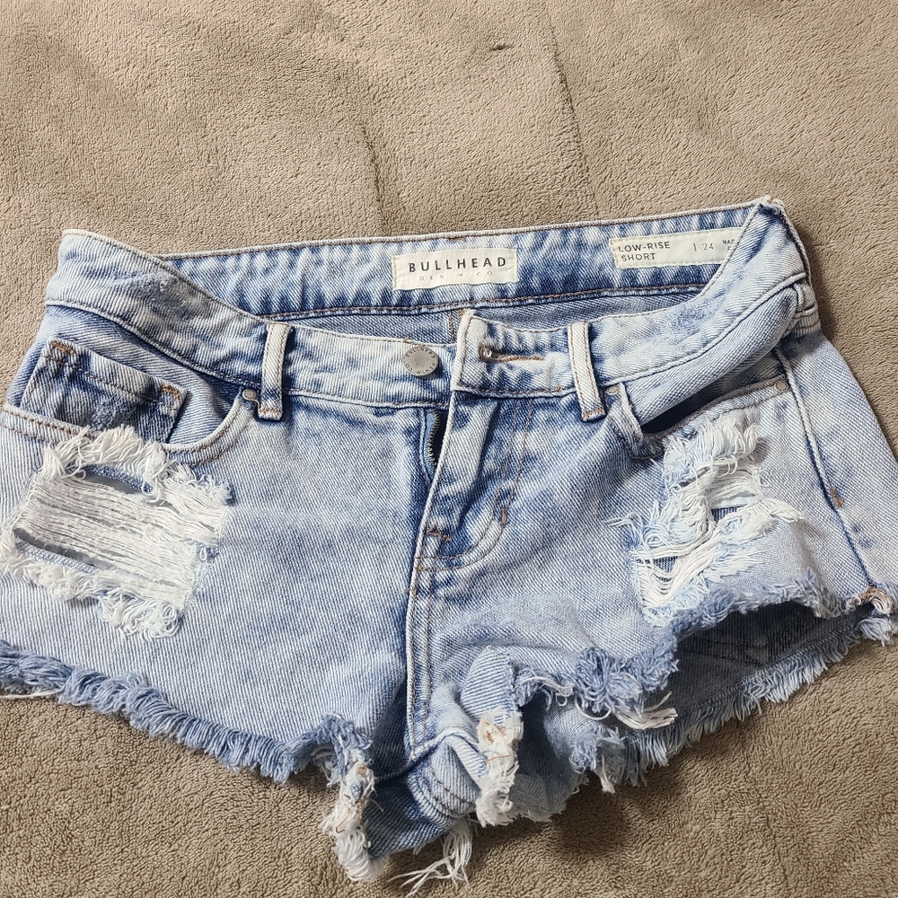 Denim shorts